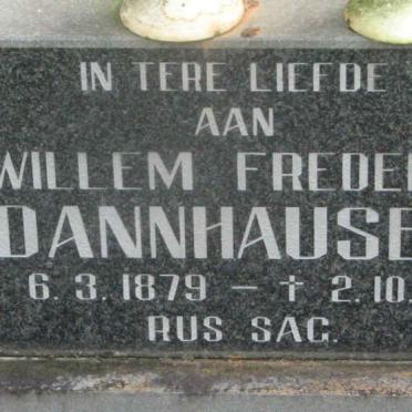 DANNHAUSER Willem Frederik 1879-1968