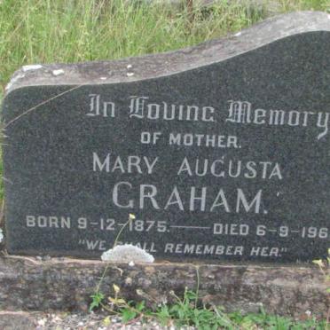 GRAHAM Mary Augusta 1875-1960