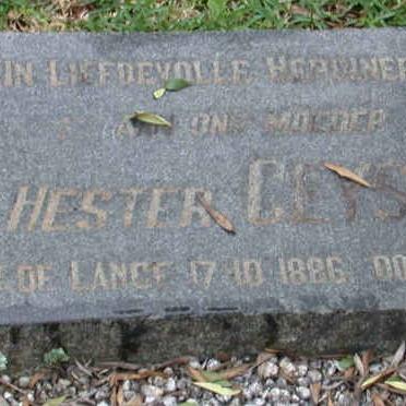 GEYSER Hester nee DE LANGE 1886-1966