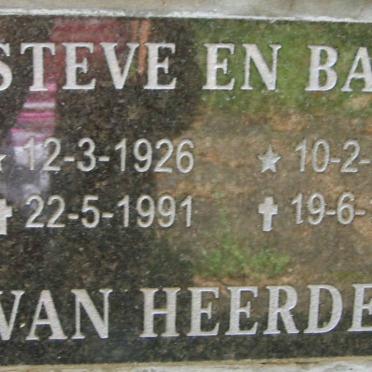 HEERDEN Steve, van 1926-1991 &amp; Babs 1932-1999
