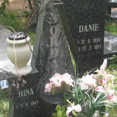 JORDAAN Danie 1950-1997 &amp; Rina 1947-