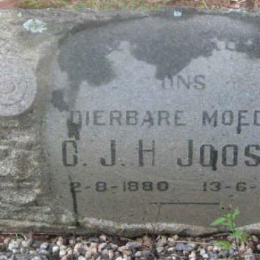 JOOSTE C.J.H. 1880-1961