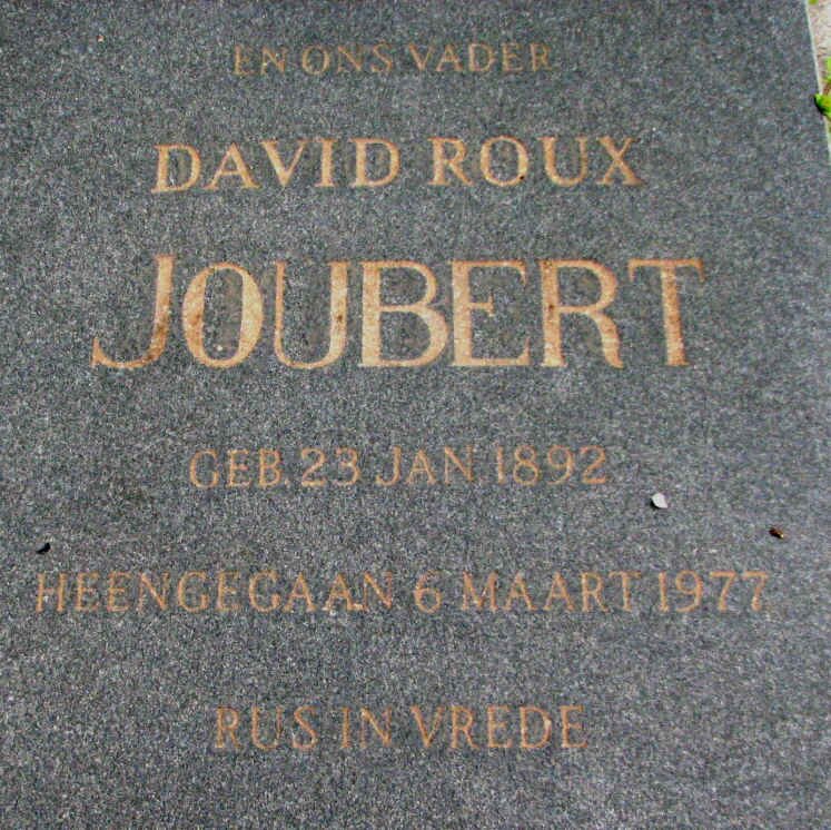 JOUBERT David Roux 1892-1977