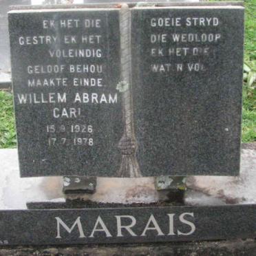 MARAIS Willem Abram Carl 1926-1978