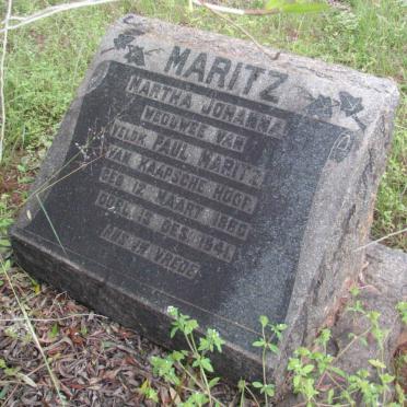 MARITZ Martha Johanna 1860-1941