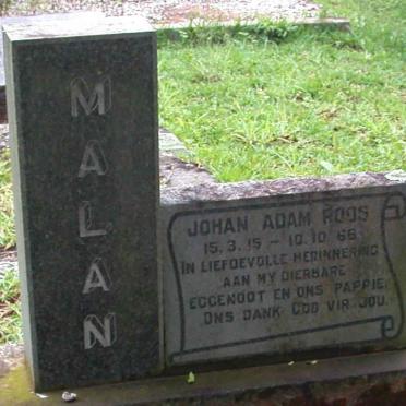 MALAN Johan Adam Roos 1915-1966