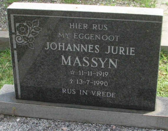 MASSYN Johannes Jurie 1919-1990