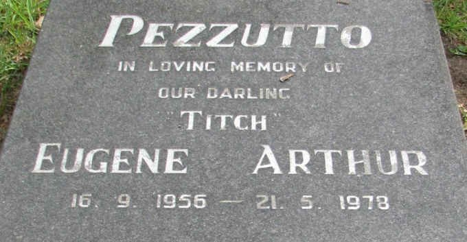 PEZZUTTO Eugene Arthur 1956-1978