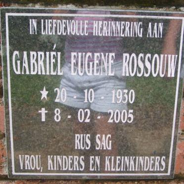 ROSSOUW Gabriél Eugene 1930-2005