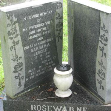 ROSEWARNE Barbara Lenore 1921-1990