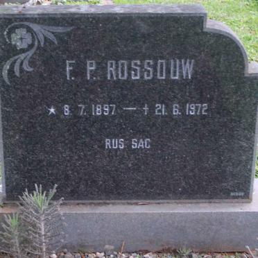 ROSSOUW F.P. 1897-1972