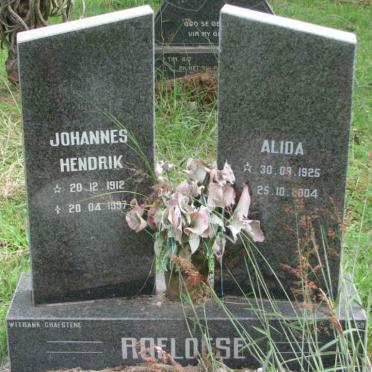ROELOFSE Johannes Hendrik 1912-1997 &amp; Alida 1925-2004