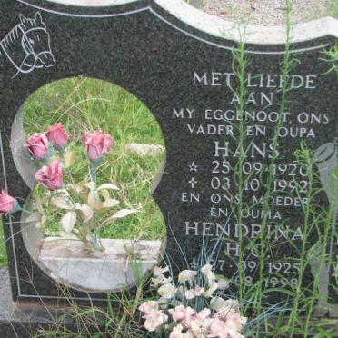 STRYDOM Hans 1920-1992 &amp; Hendrina H.C. 1925-1998