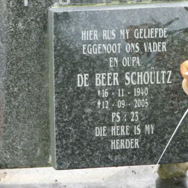 SCHOÜLTZ De Beer 1940-2005