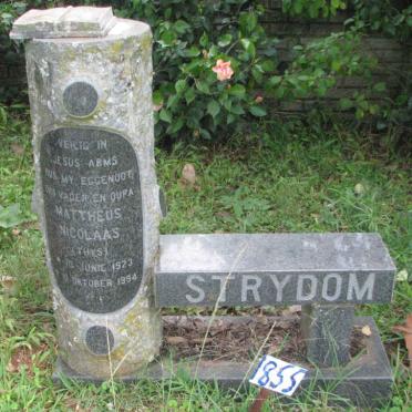 STRYDOM Mattheus Nicolaas 1923-1994