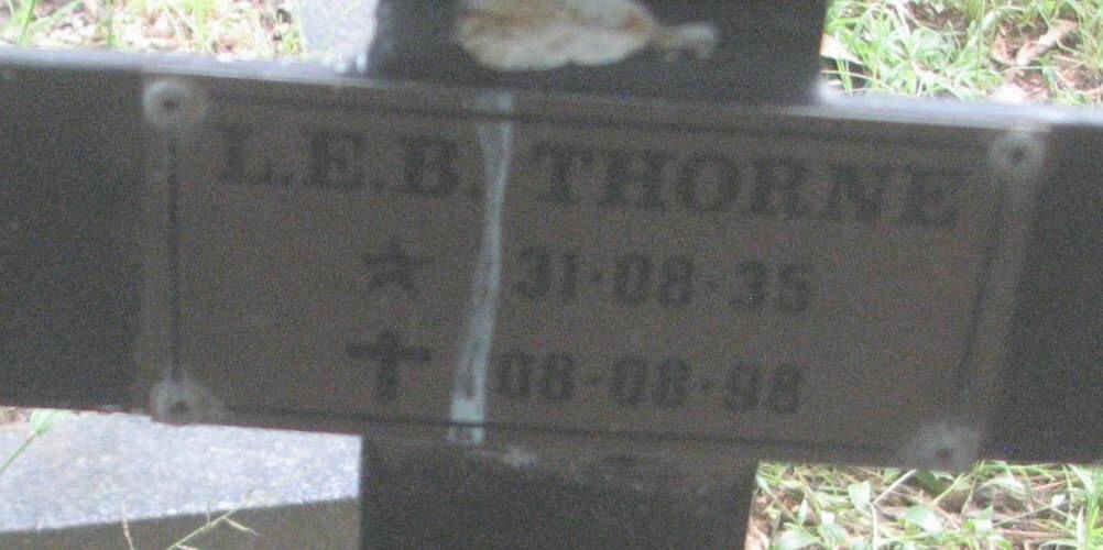 THORNE L.E.B. 193?-1998