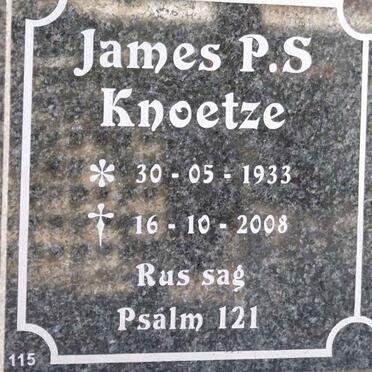 KNOETZE James P.S. 1933-2008