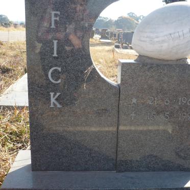 FICK Willem Kasselman 1963-1991