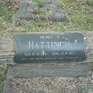 HATTINGH Wendy M. 1941-1967