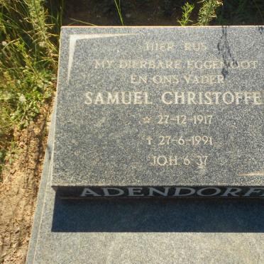 ADENDORFF Samuel Christoffel 1917-1991