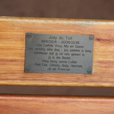 TOIT Joey, du 1941-2008