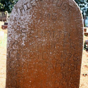 KRUGER A.J. 1928-1931