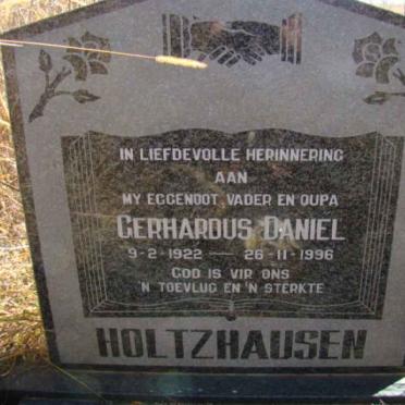 HOLTZHAUSEN Gerhardus Daniel 1922-1996