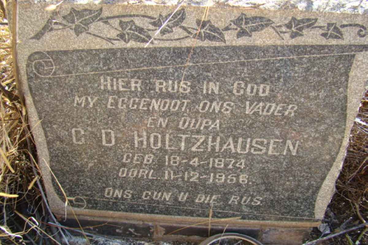 HOLTZHAUSEN G.D. 1874-1956
