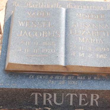 TRUTER Wessel Jacobus 1885-1970 &amp; Susanna Elizabeth Maria 1894-1982