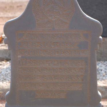 VOS Jacobus H., de 1932-1932 :: DE VOS Wessel J. 1935-1935