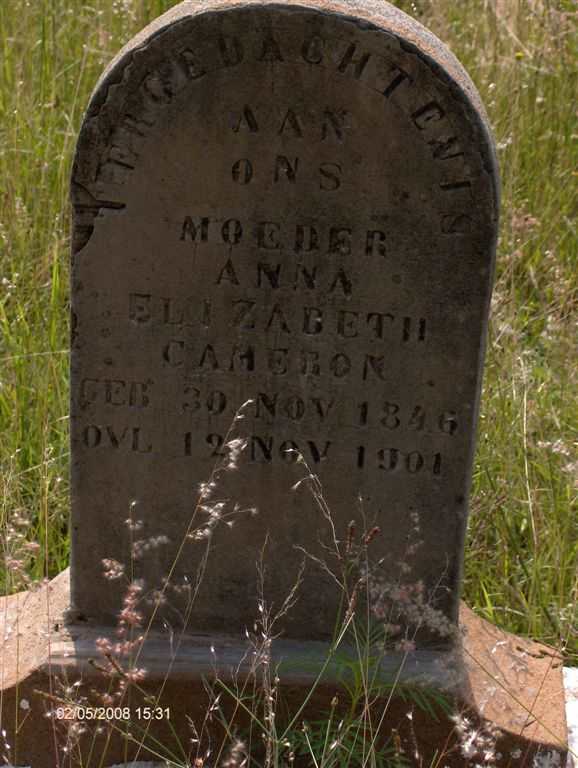 CAMERON Anna Elizabeth 1846-1901