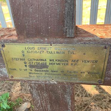 WILKINSON Louis Ernest 1927- &amp; Stefina Catharina VENTER 1927-2018