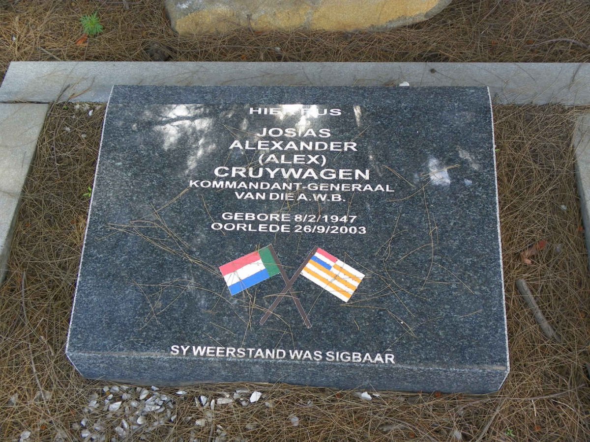CRUYWAGEN Josias Alexander 1947-2003