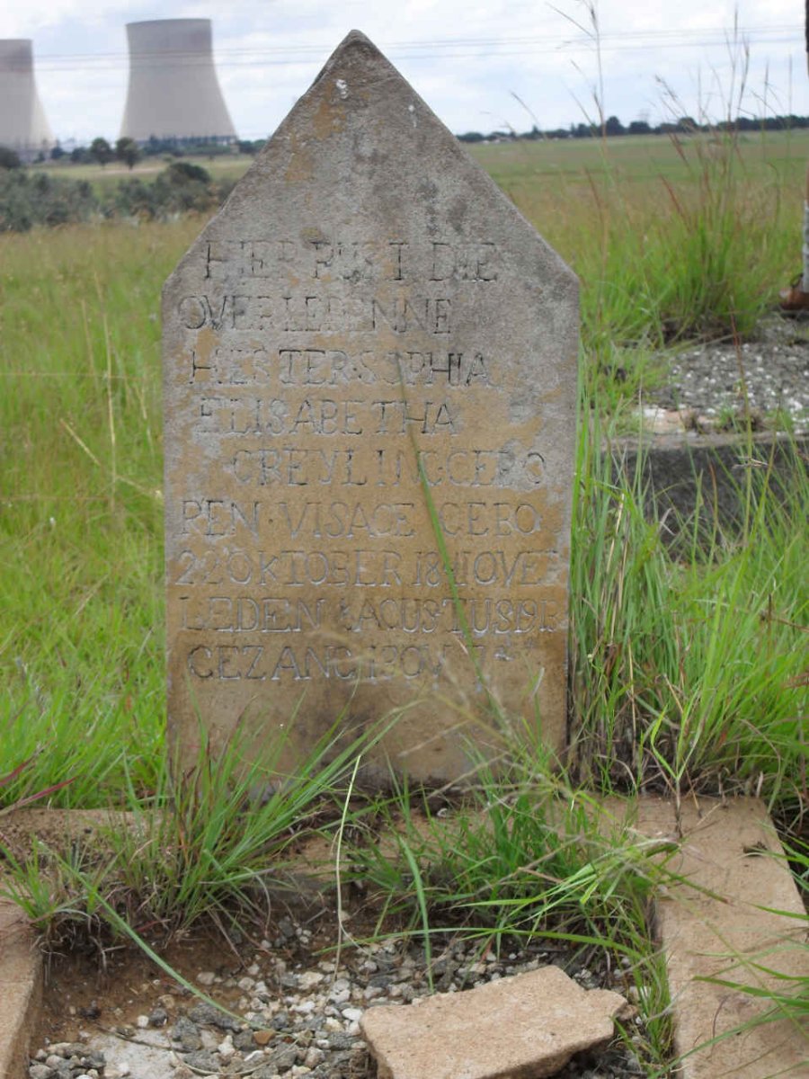 GREYLING Hester Sophia Elisabetha nee VISAGIE 18?1-1919