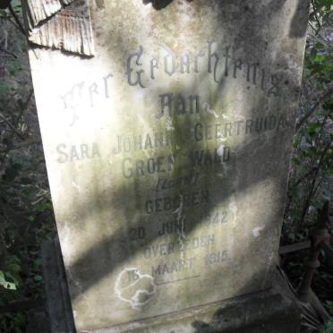 GROENEWALD Sara Johanna Geertruida nee LOUW 1842-1915