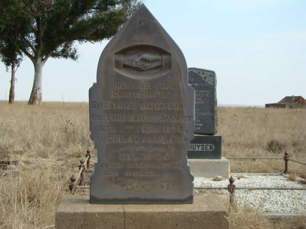 OOSTHUYSEN Susanna Johanna nee SWART 1894-1920
