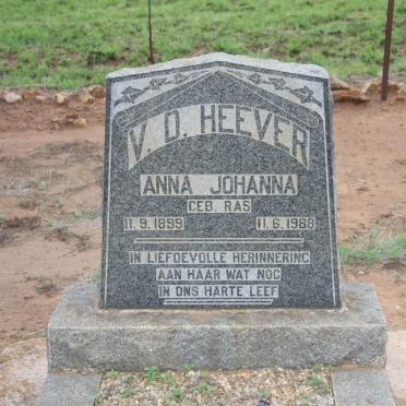 HEEVER Anna Johanna, v.d. nee RAS 1899-1988