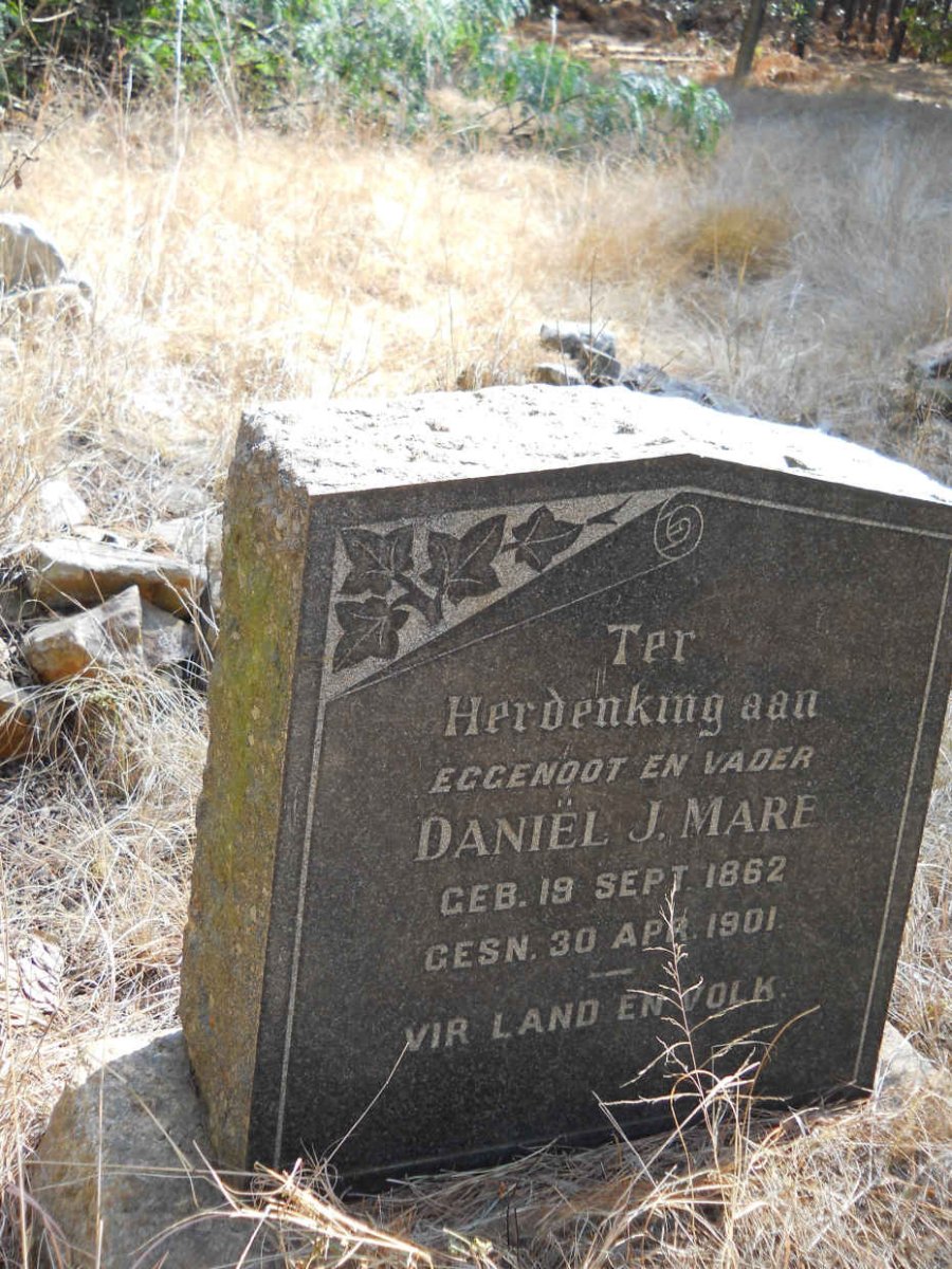 MARÉ Daniël J. 1862-1901