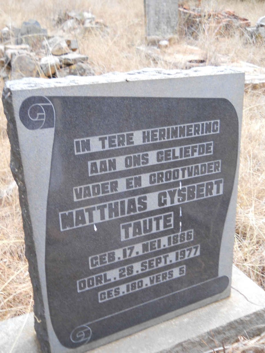 TAUTE Matthias Gysbert 1886-1977