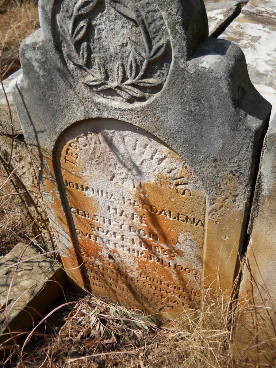 MARÉ Gabriel Stefanis 1828-1893 &amp; Johanna Magdalena STRYDOM 1835-1909