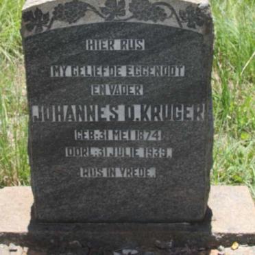 KRUGER Johannes D. 1874-1939