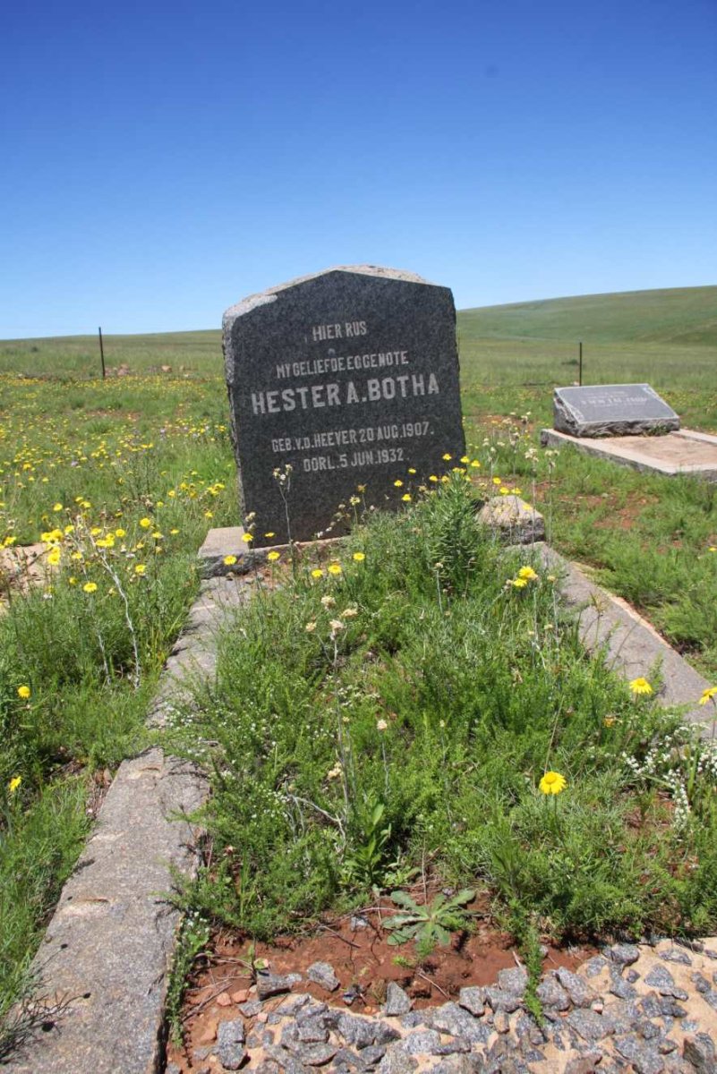 BOTHA Hester A. nee V.D. HEEVER 1907-1932