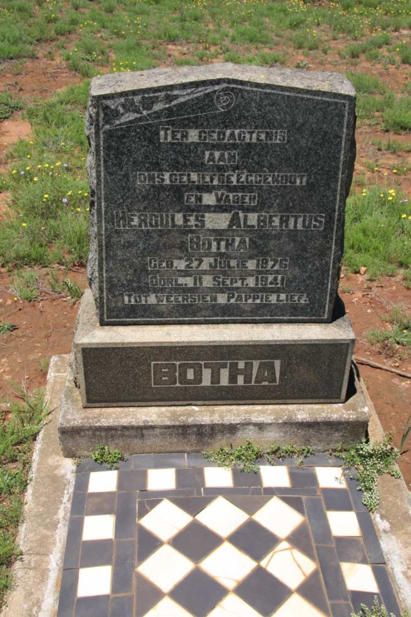 BOTHA Hercules Albertus 1876-1941