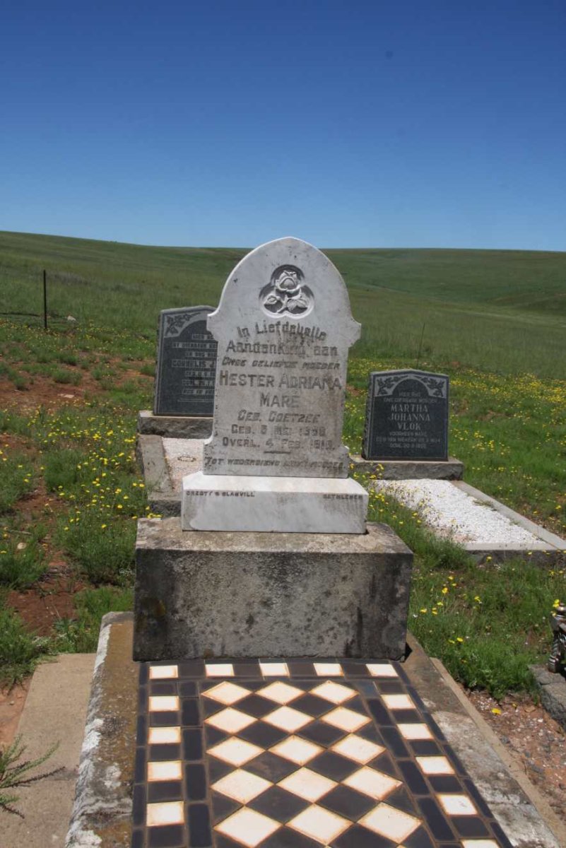 MARÉ Hester Adriana nee COETZEE 18??-19??