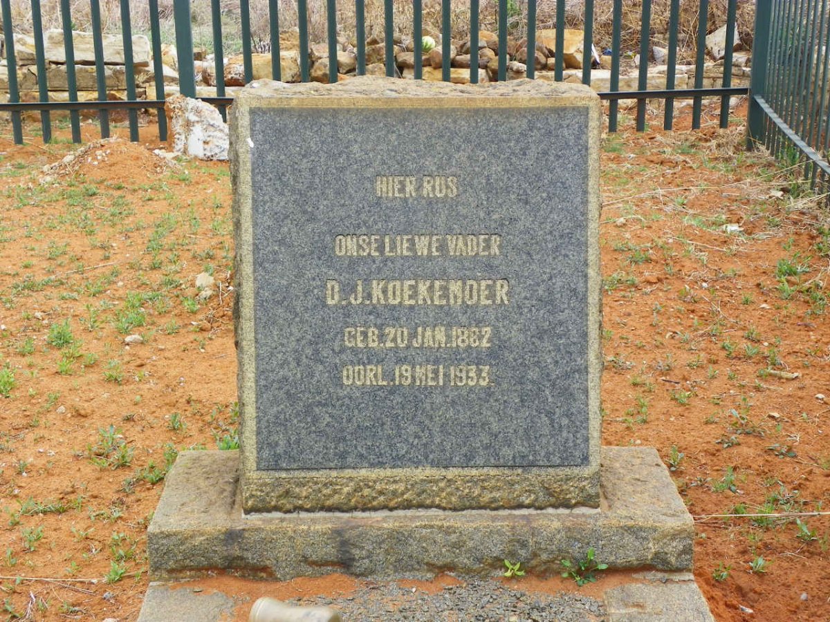 KOEKEMOER D.J. 1862-1933