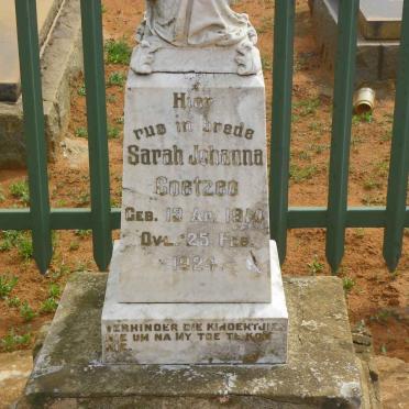 COETZEE Sarah Johanna 1914-1924