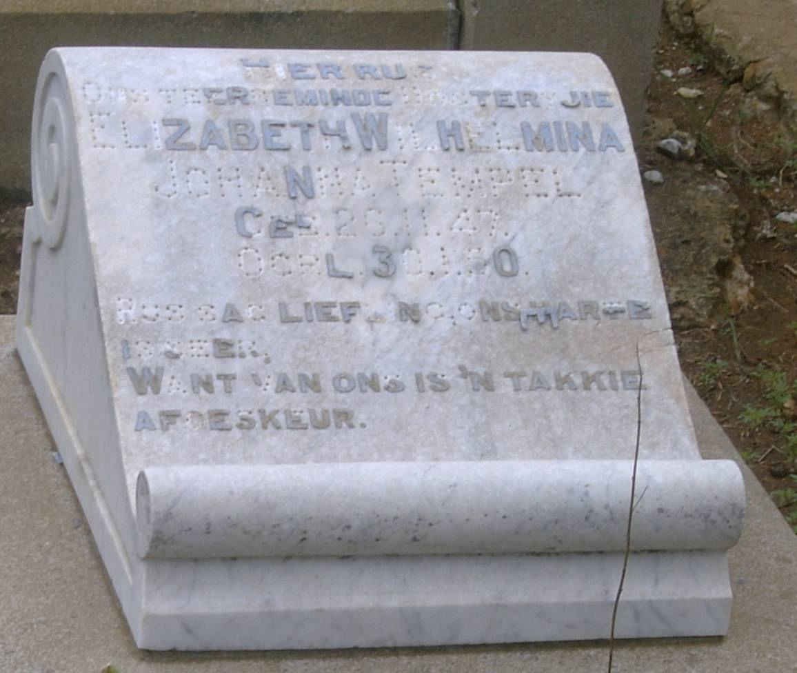 TEMPEL Elizabeth Wilhelmina Johanna  1947-1950