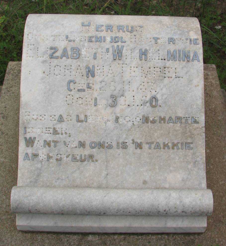 TEMPEL Elizabeth Wilhelmina Johanna 1947-1950