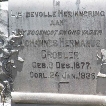 GROBLER Johannes Hermanus 1877-1936
