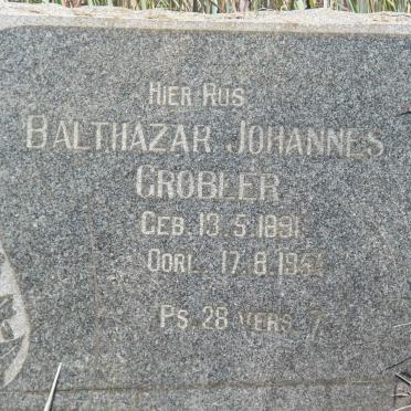 GROBLER Balthazar Johannes 1891-1954